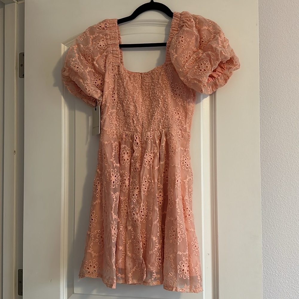 Adelyn Rae Matilda Embroidered Minj Dress - XS - Picture 7 of 7